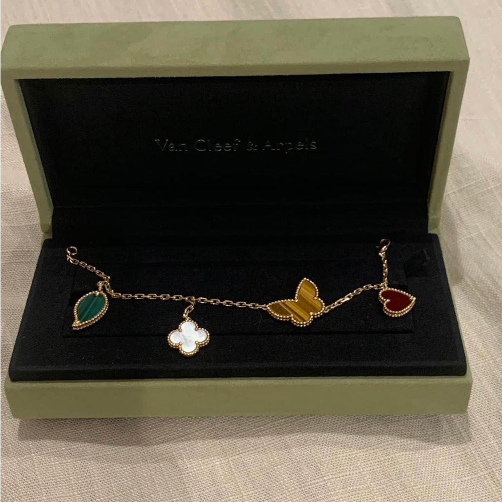 Van Cleef Arpels Lucky Alhambra bracelet 4 motifs. Full set - Picture 3 of 3